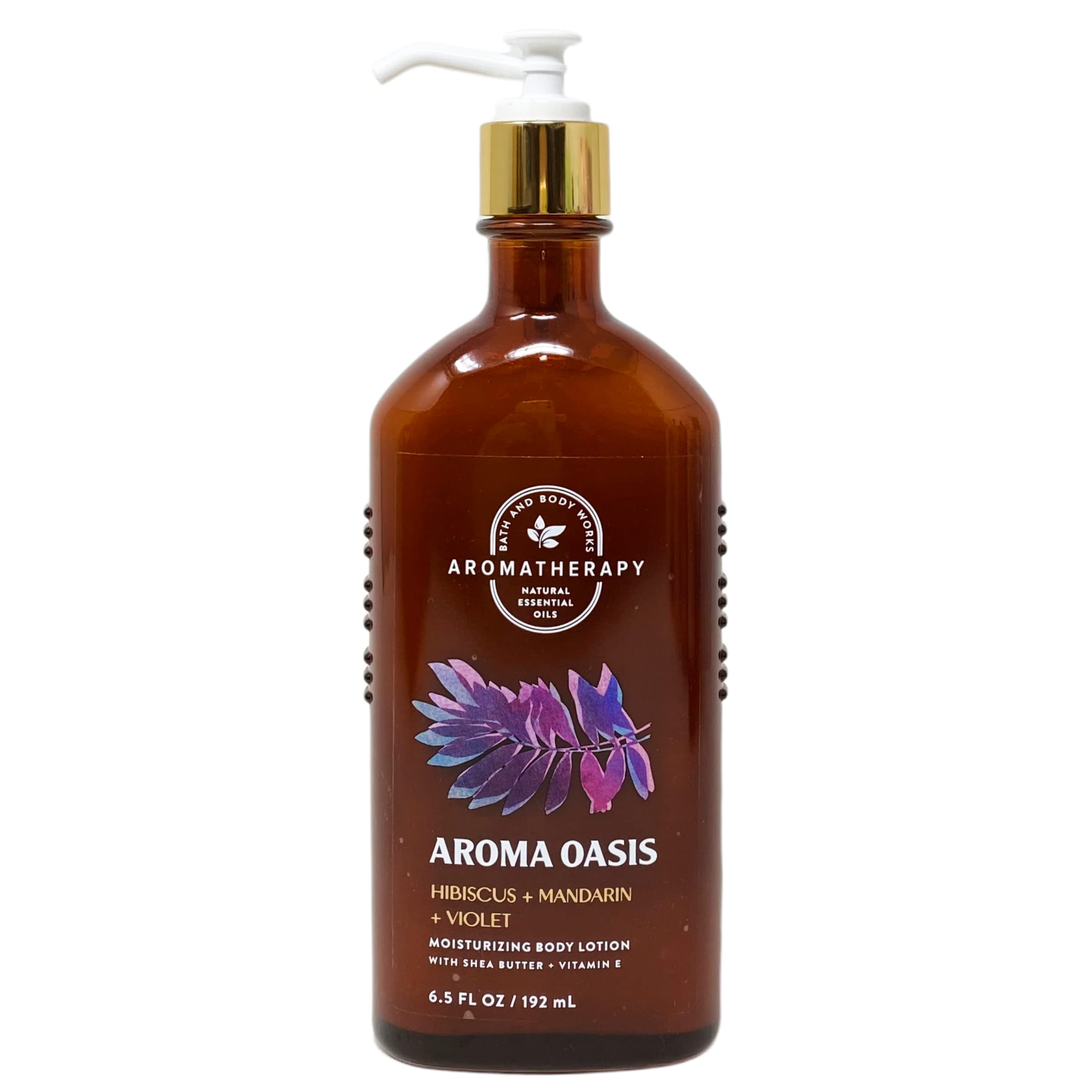 Bath & Body Works Hibiscus Mandarin Violet Body Lotion & Essential Oil Mist Set with Lavender Dream Bar Soap - Full Size Moisturizing Skincare Gift Set for Women, Spa & Relaxation at Home