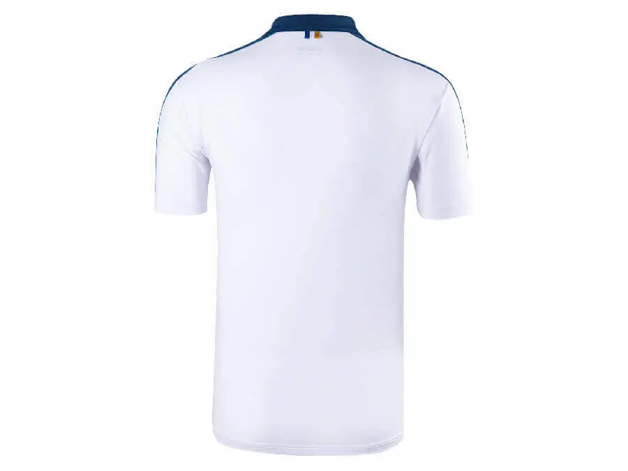 Victor 55th Anniversary Edition S 5502 A Men's Premium Polo Shirt - Classic Fit, Breathable Cotton, White - Perfect for Golf, Business Casual & Everyday Wear