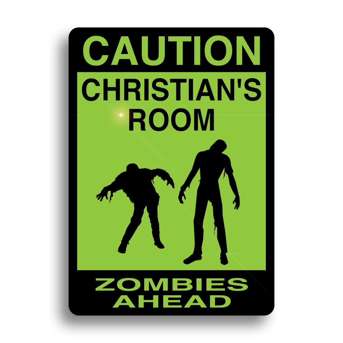 Custom Zombie Sign - Personalized with Your Name | Unique Halloween & Horror Decor for Home, Party, or Gift