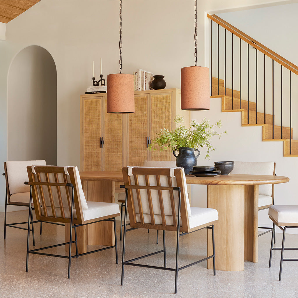 Modern Crete Dining Chair with Savile Flax Upholstery - Perfect for Kitchen, Dining Room, and Restaurant Settings