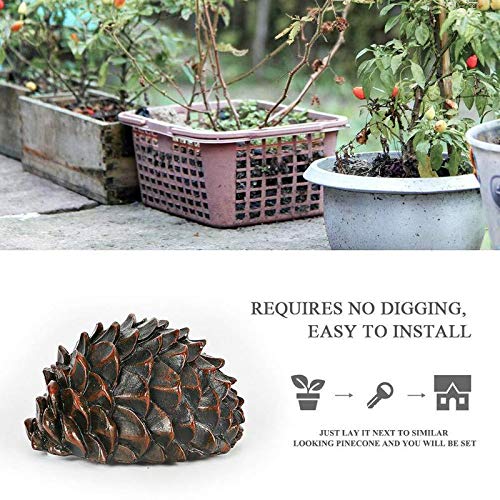 AIYMO Pinecone Hide Keys Box - Outdoor Garden Security Stash Storage Case for Spare Keys | Waterproof Hidden Key Holder for House, Shed, RV & Vacation Homes | Perfect for Key Storage in Backyard, Patio or Camping