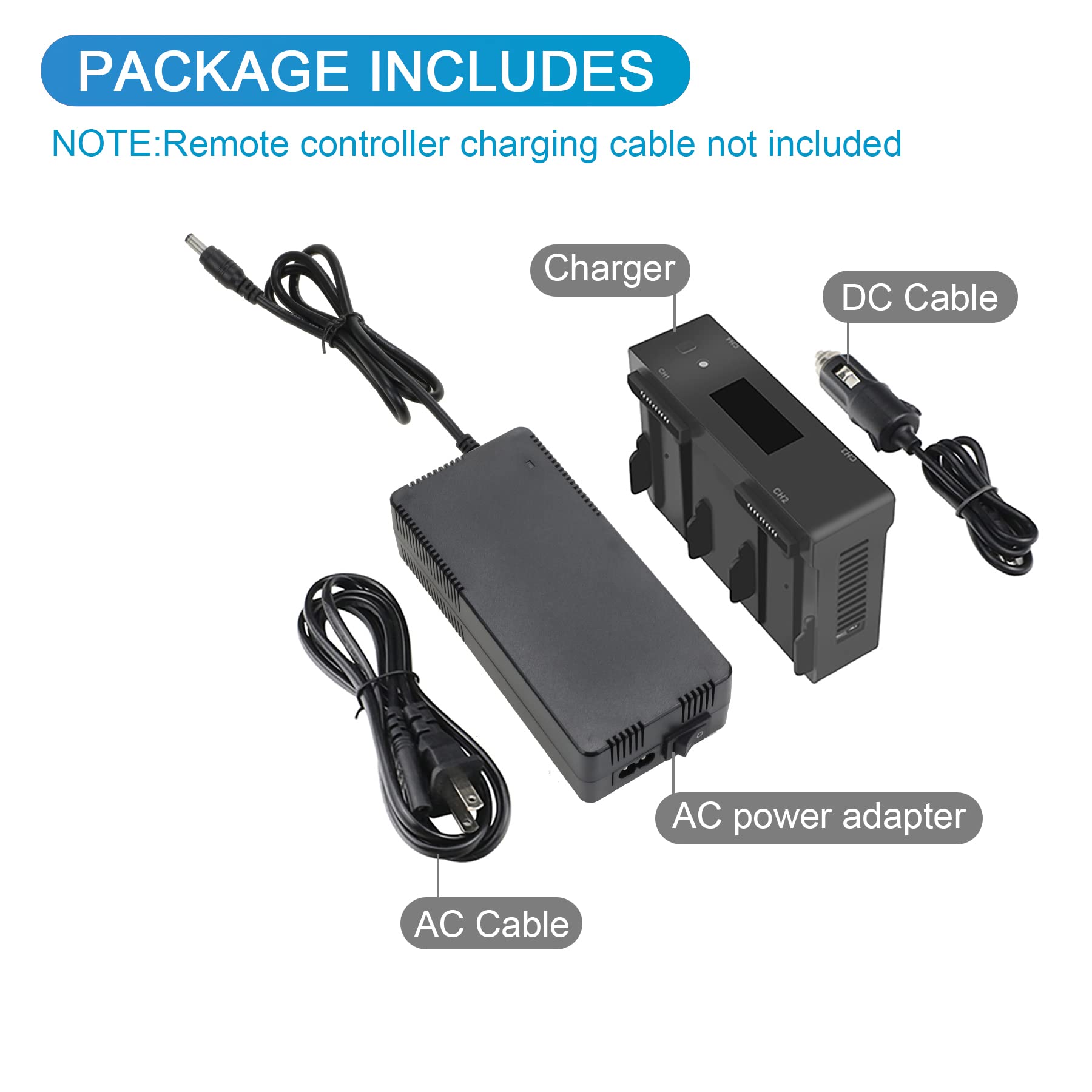 DJI Mavic Air Battery Wall Charger & Car Charger - 5-in-1 Rapid Charging Hub with Charging/Discharging/Storage Function for Drone & Remote Controller - Perfect for Travel, Outdoor Adventures & Professional Aerial Photography