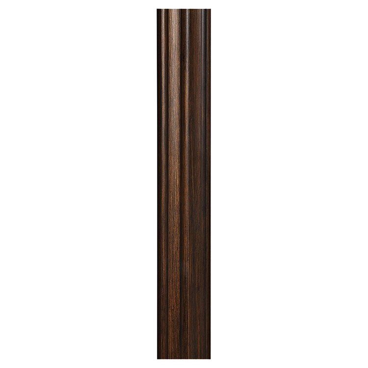 7 Foot Round Fluted Outdoor Lamp Post - Elegant Garden Lighting for Patio, Yard, and Driveway