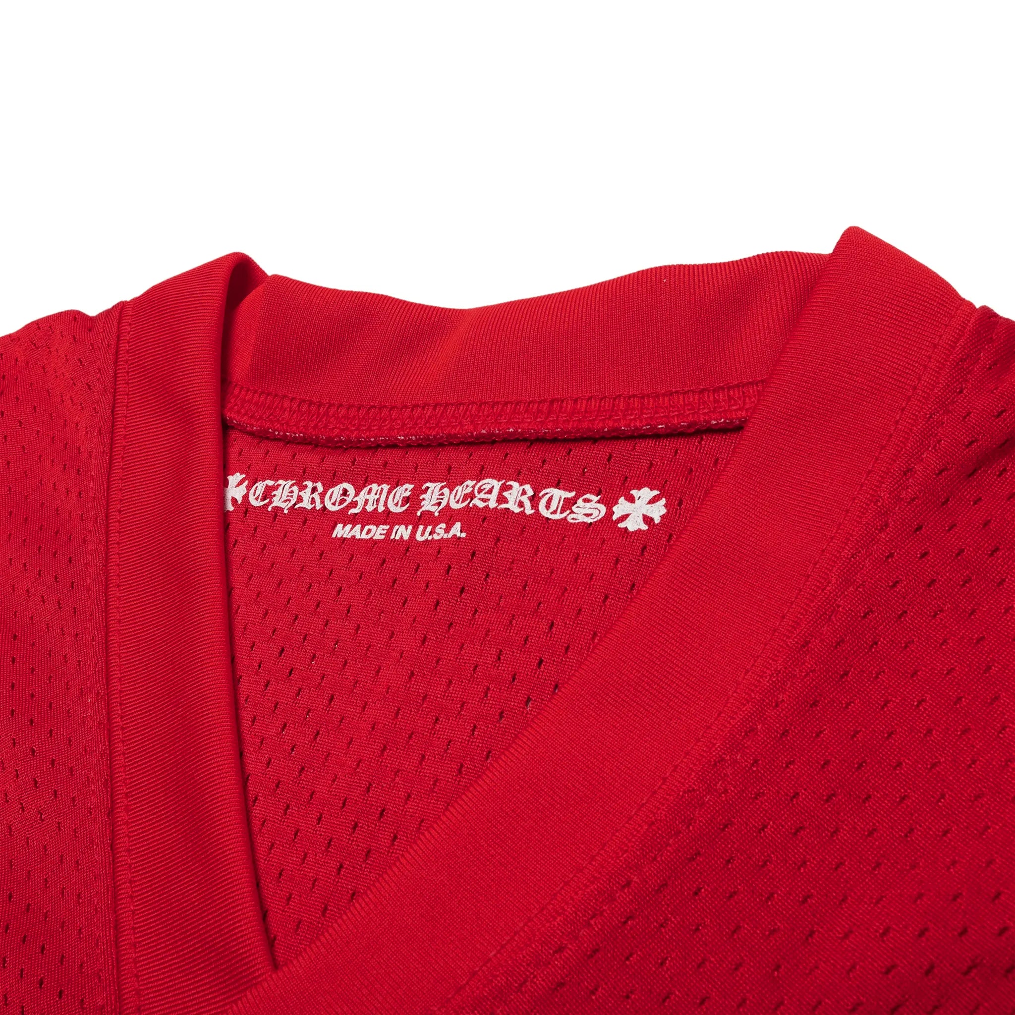 Chrome Hearts Matty Boy Form Stadium Mesh Red Jersey - Stylish & Comfortable for Streetwear, Casual Outfits & Sports Events