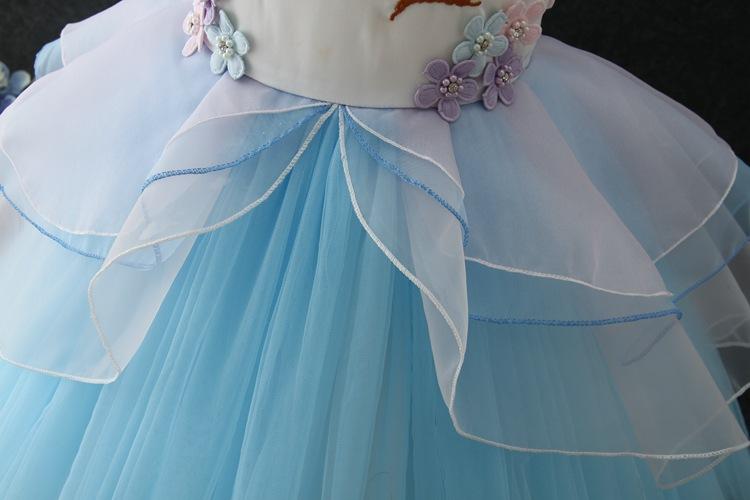 Unicorn Deluxe Party Dress for Girls - Sparkly Princess Costume with Tutu Skirt | Fast Shipping | Perfect for Birthday Parties, Halloween & Dress-Up Play