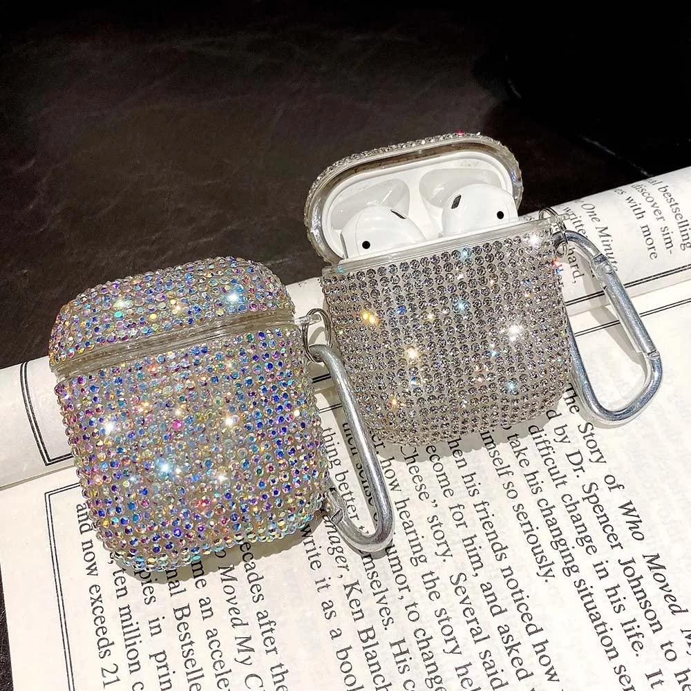 Diamond Airpod Case Silver - Stylish Protection for Daily Use