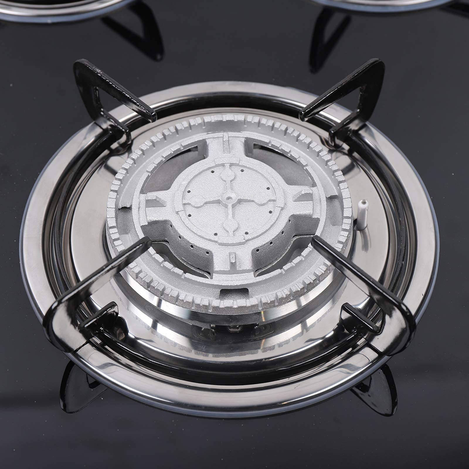5 Burner Gas Stove Cooktop - 30.3 x 20 Inch Built-in Tempered Glass LPG/NG Dual Fuel Stove with 5 Nozzles - Perfect for Home Kitchen, Restaurant, RV & Outdoor Cooking