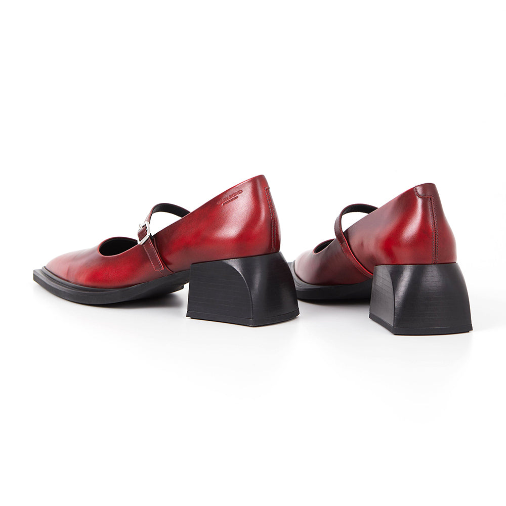 Vivian Women's Mary Jane Shoes - Classic Red Flats for Comfort & Style - Perfect for Work, Office, Casual Wear & Special Occasions