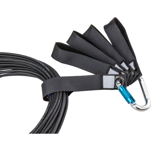 Kupo KG095311 EZ Tie Cable Holder - 5 Pack Black Cable Clips for Organizing Wires - Perfect for Home Theater, Office Desk, and Studio Equipment Setup