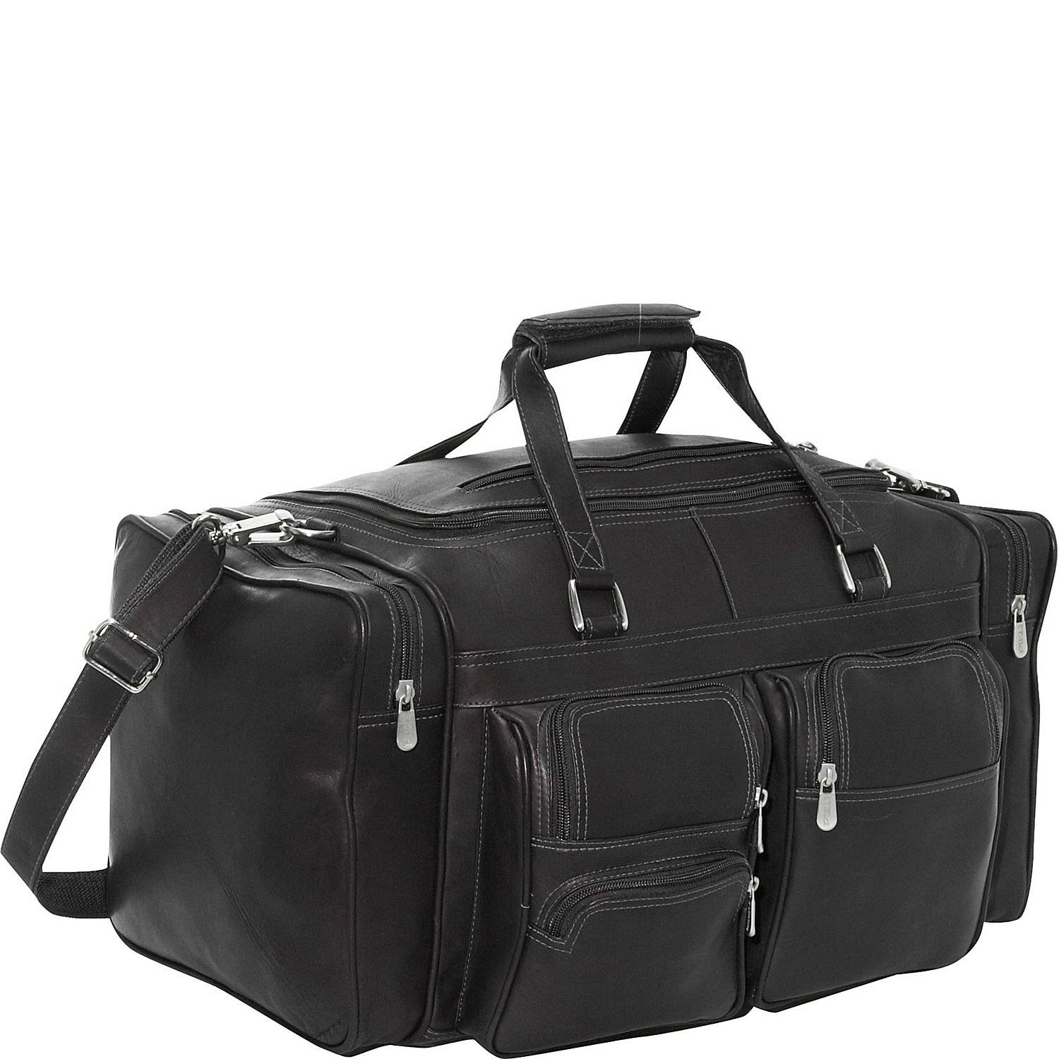 20In Large Duffle Bag with Multiple Pockets - Waterproof Travel Gym Bag for Men & Women - Perfect for Sports, Gym, Workout, Travel & Weekend Getaways (Black)