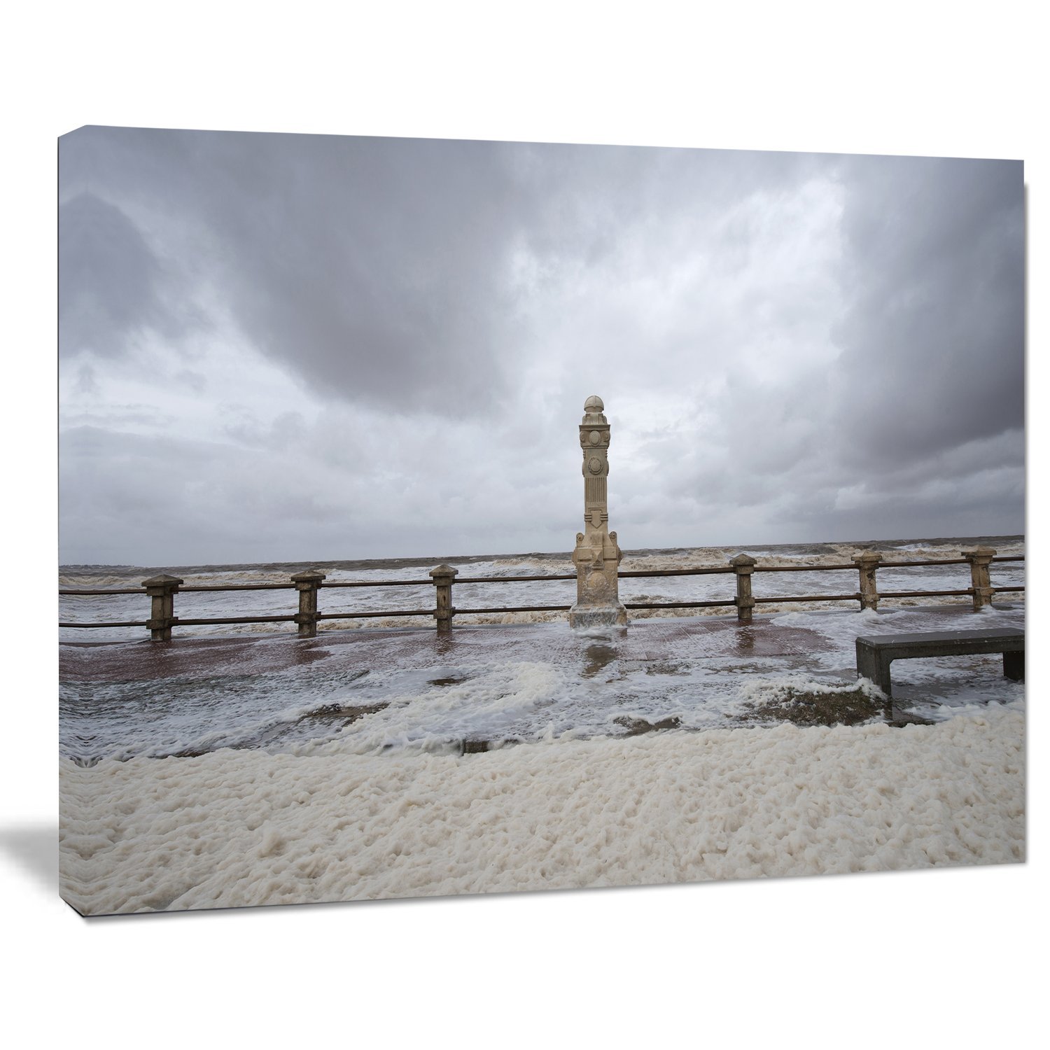 Uruguay Spring Storm Panoramic Bridge Canvas Art Print - Stunning Wall Decor for Living Room, Bedroom & Office