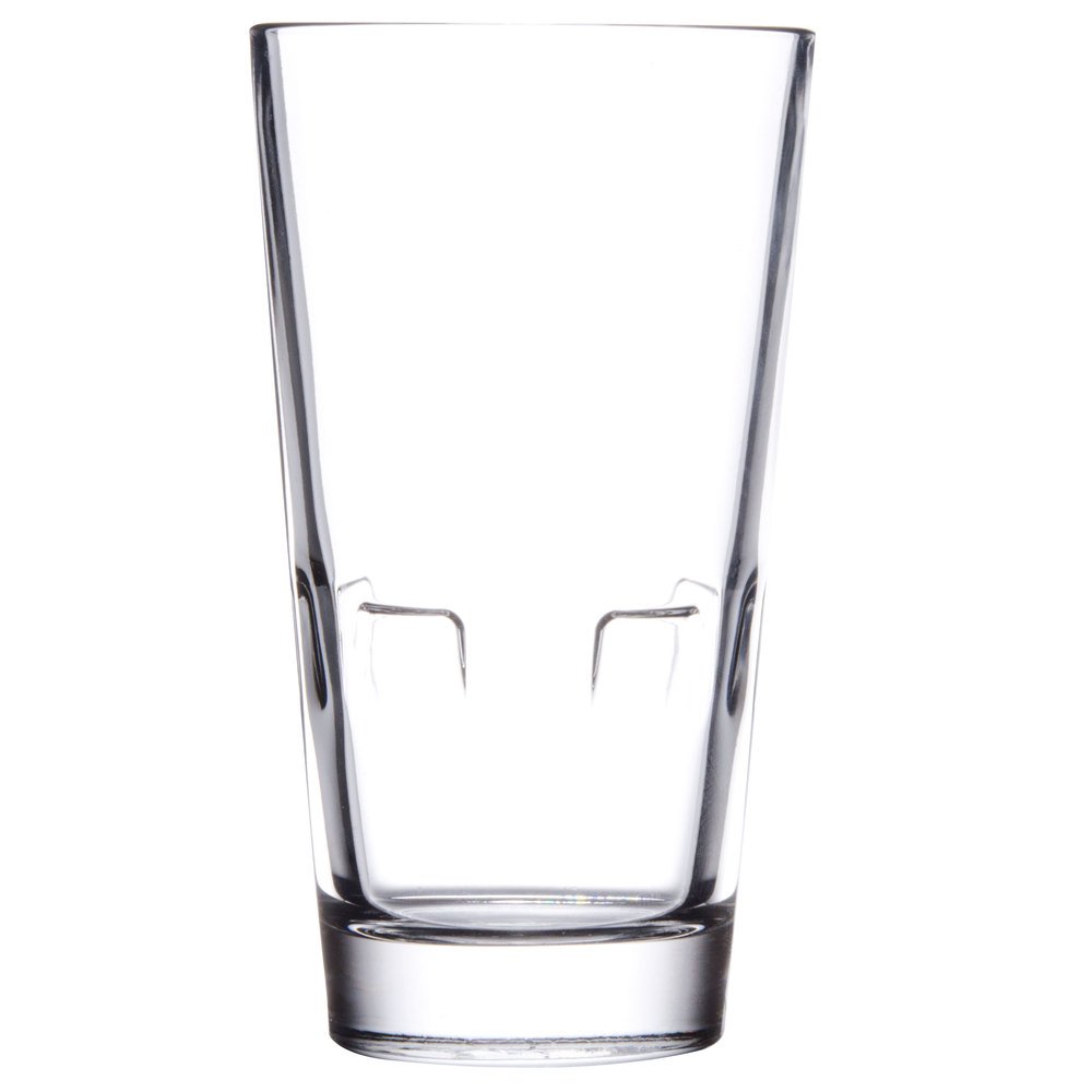 Libbey 15966 Optiva 16oz Cooler Glass Set of 12 - Durable Barware for Iced Tea, Cocktails & Beer - Perfect for Home Bars, Restaurants & Outdoor Parties