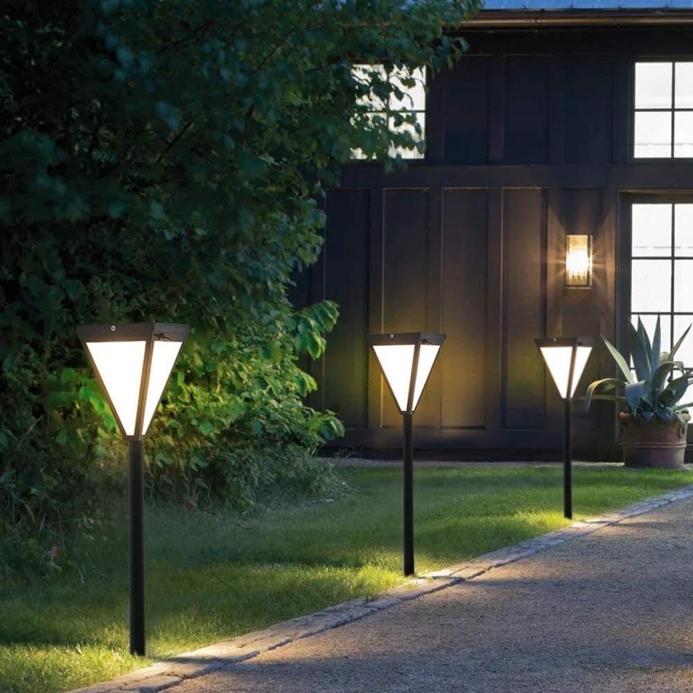 Solar Powered Outdoor Garden Lights - IP55 Waterproof Landscape Lighting for Yard, Patio, Pathway, Driveway & Pool Areas | Durable Solar Ground Lights for Villa, Community Square & Courtyard Decoration | Perfect for Evening Ambiance and Safety Lighting