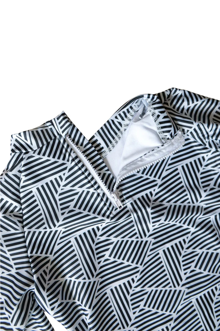 Waikiki Kids' Unisex Rash Guard UPF 50+ Swim Shirt - Quick Dry Sun Protection for Boys & Girls - Perfect for Swimming, Surfing, Beach & Pool Activities
