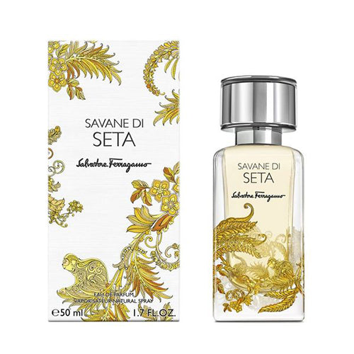 Salvatore Ferragamo Savane Di Seta 50ml EDP Unisex Perfume - Fresh Floral Scent for Day & Night Wear, Office & Special Occasions