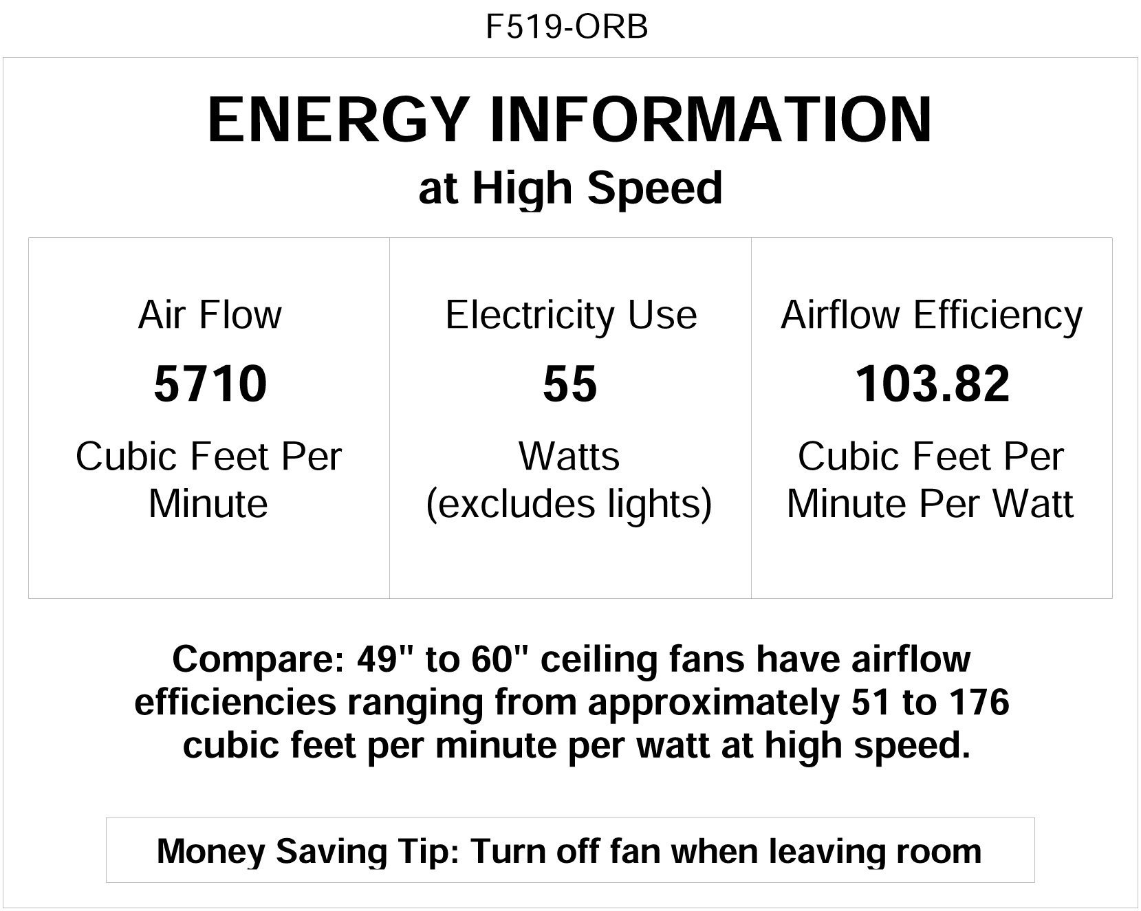 Minka-Aire F474-ORB Concept II 52 Inch Flush Mount Ceiling Fan with Light Kit & Remote Control in Oil Rubbed Bronze - Perfect for Bedroom, Living Room & Indoor Spaces