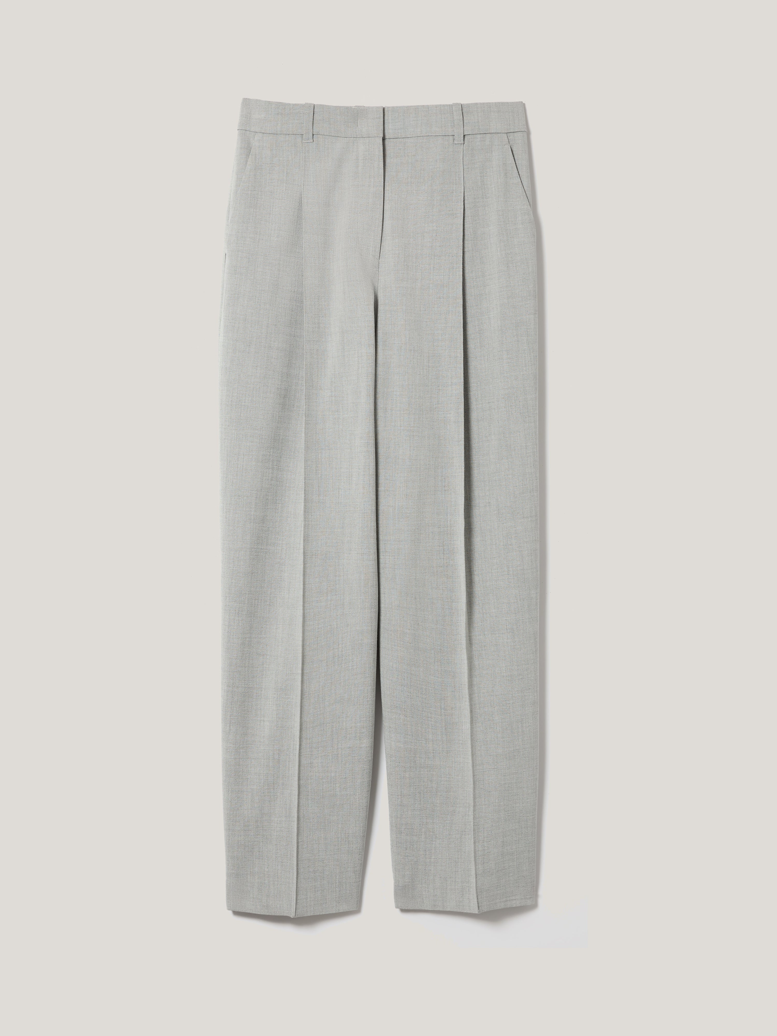 Dexter Crosshatch Men's Dress Pants - Classic Grey Office Trousers for Business & Formal Wear