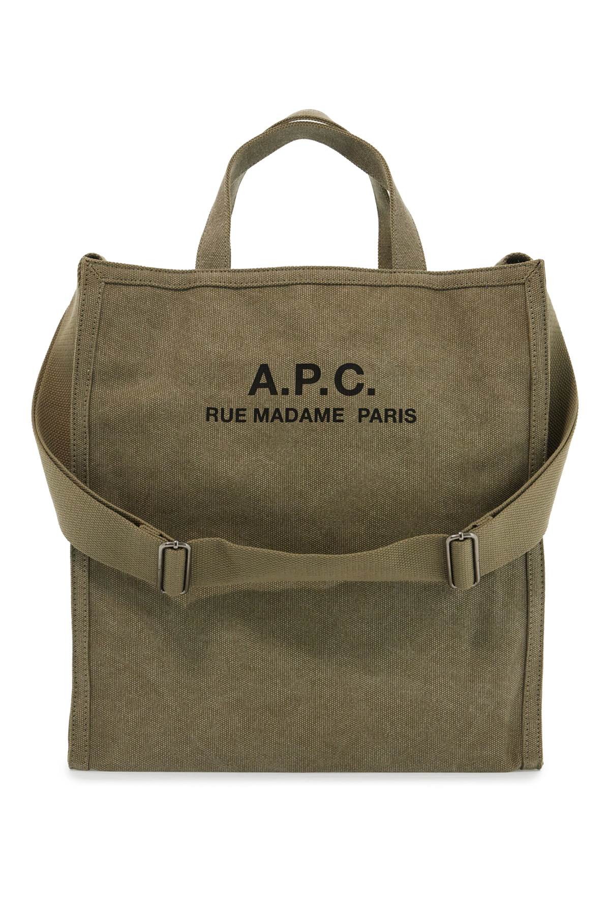 A.P.C. Récupération Canvas Shopping Tote Bag for Men - Stylish & Durable Eco-Friendly Carryall for Work, Travel & Daily Use
