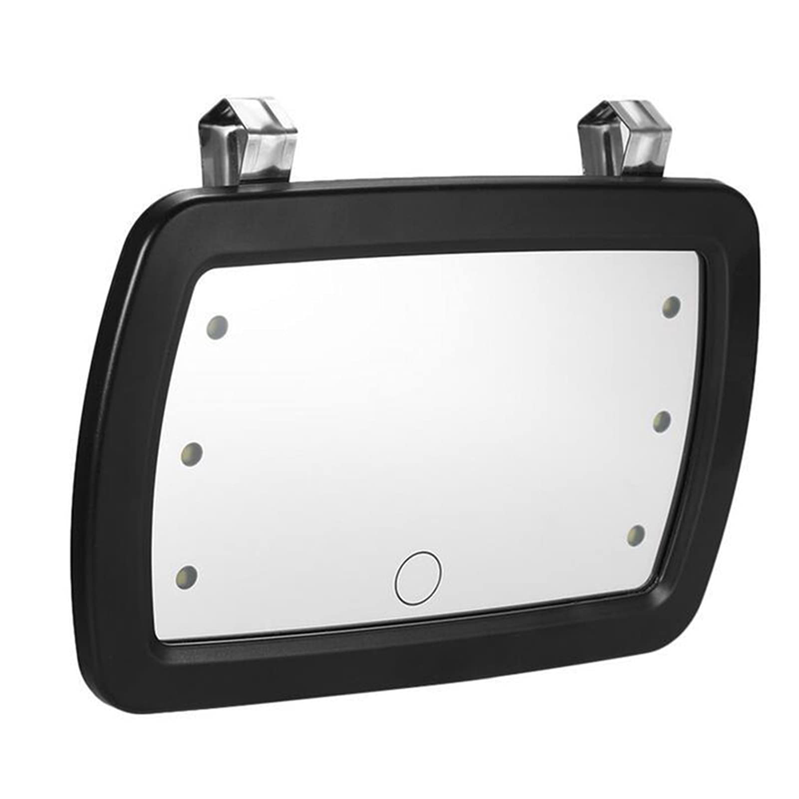 VALINK Car LED Makeup Mirror with Touch Switch - HD Vanity Mirror for Sun Visor, Universal Fit for All Cars - Perfect for On-the-Go Makeup & Quick Touch-Ups While Driving