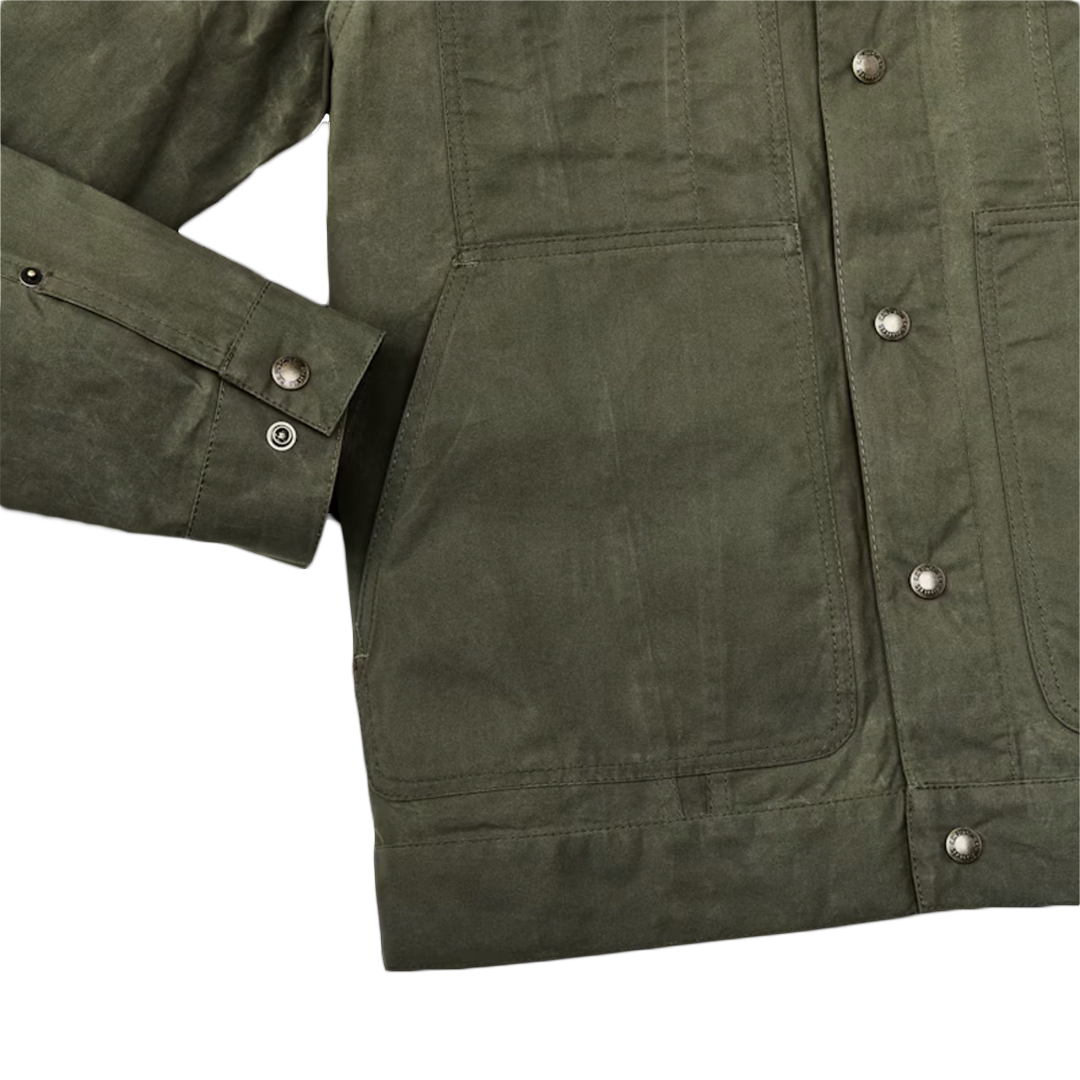 Filson Ranger Short Cruiser Jacket - Olive Green Water-Resistant Outdoor Jacket for Men | Hiking, Camping & Casual Wear