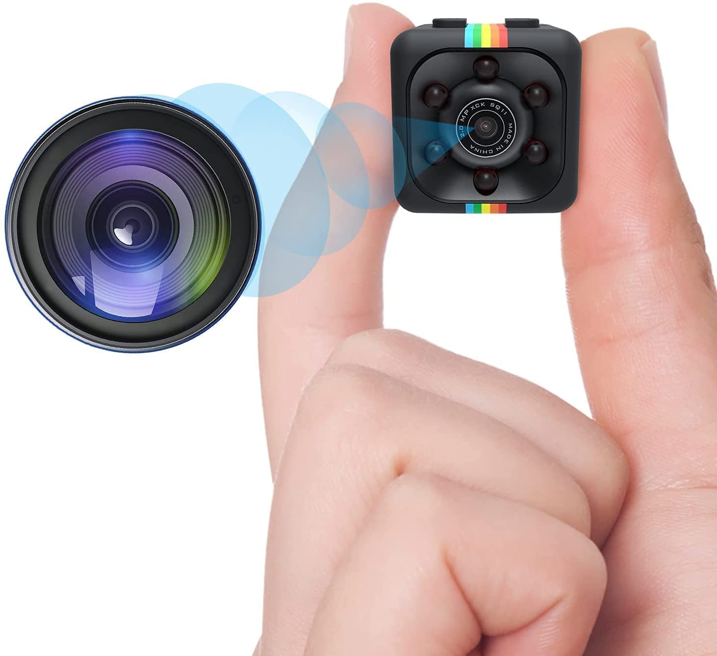 HD 1080P Mini Wireless Spy Camera - Hidden Nanny Cam with Motion Detection & Loop Recording for Home, Indoor & Outdoor Security Surveillance | Perfect for Baby Monitoring, Pet Watching, and Office Security