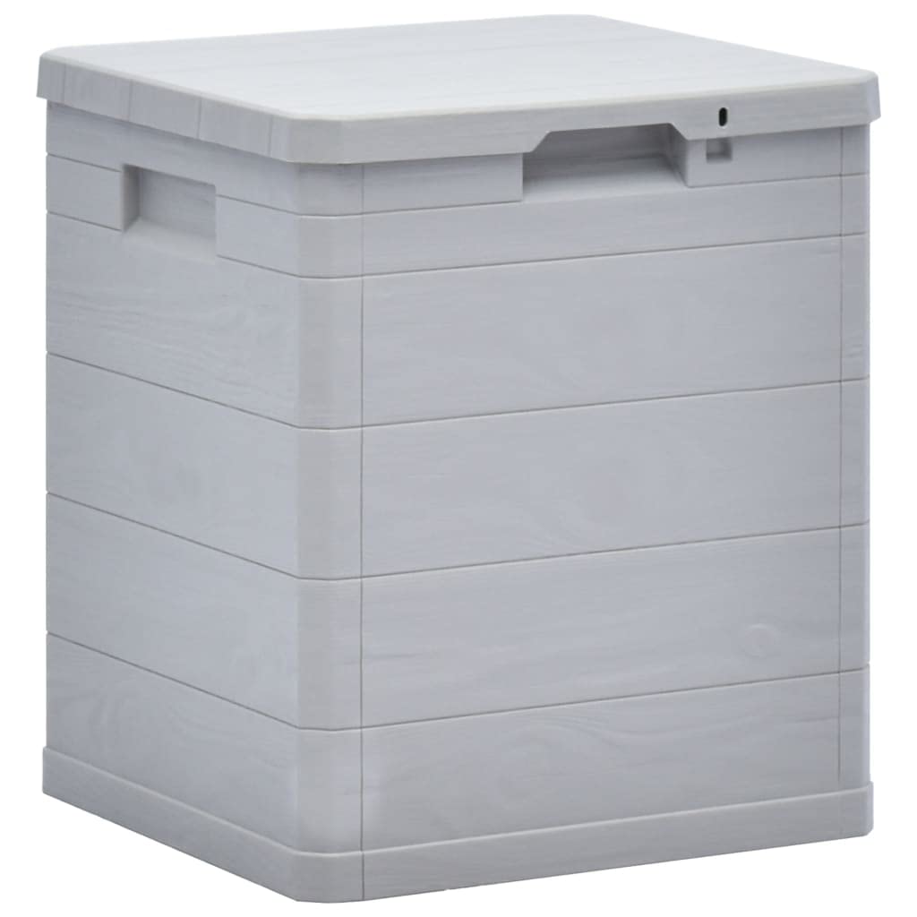 Lightweight 23.8 Gallon Storage Box for Indoor & Outdoor Use - Waterproof Patio, Deck, Garden Organizer in Light Gray | Perfect for Cushion, Toy, and Gardening Tool Storage