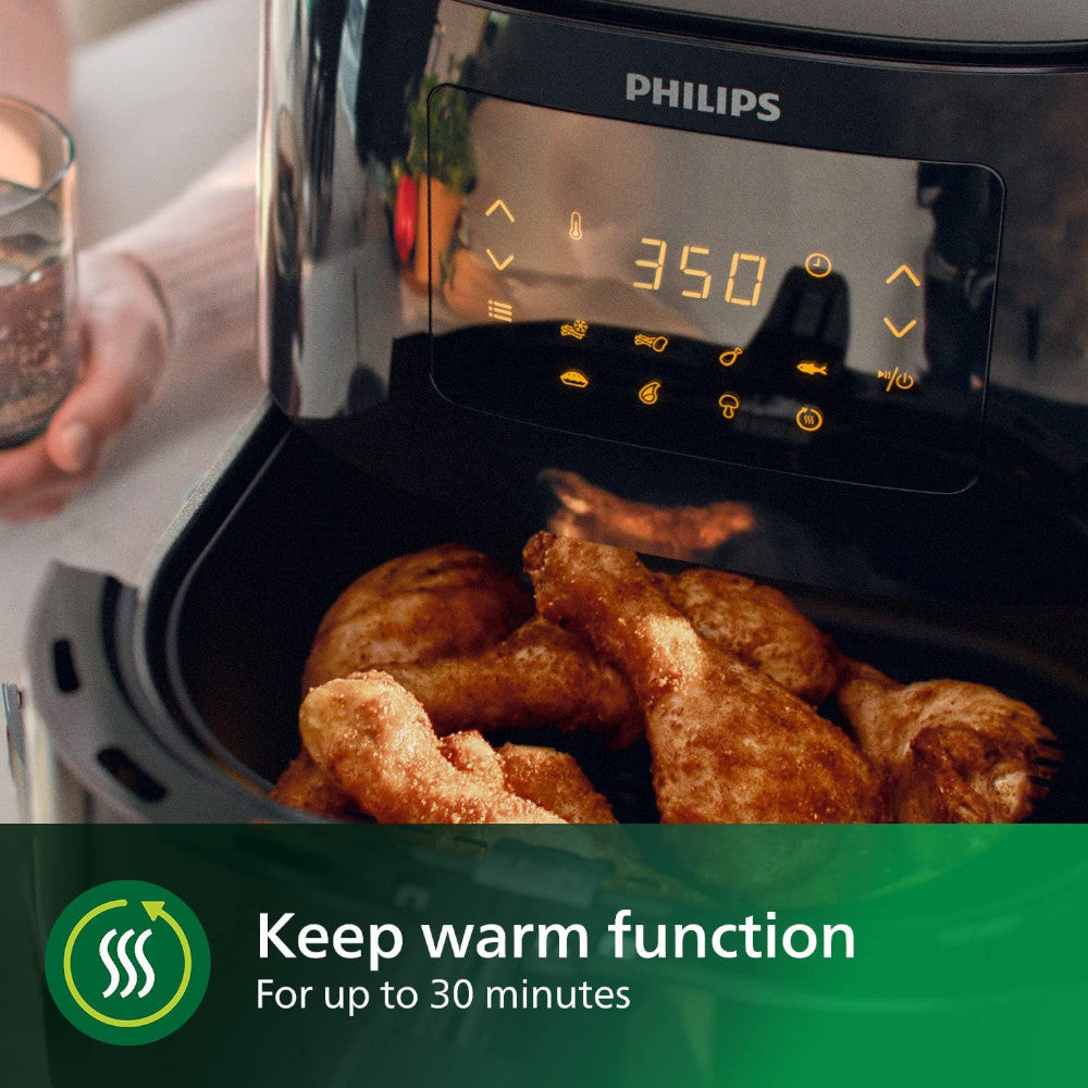 PHILIPS Essential Airfryer XL HD9270 - Certified Refurbished with Manufacturer Warranty | Large Capacity Air Fryer for Healthy Cooking, Perfect for Family Meals & Quick Snacks