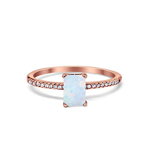 Rose Tone, Created White Opal