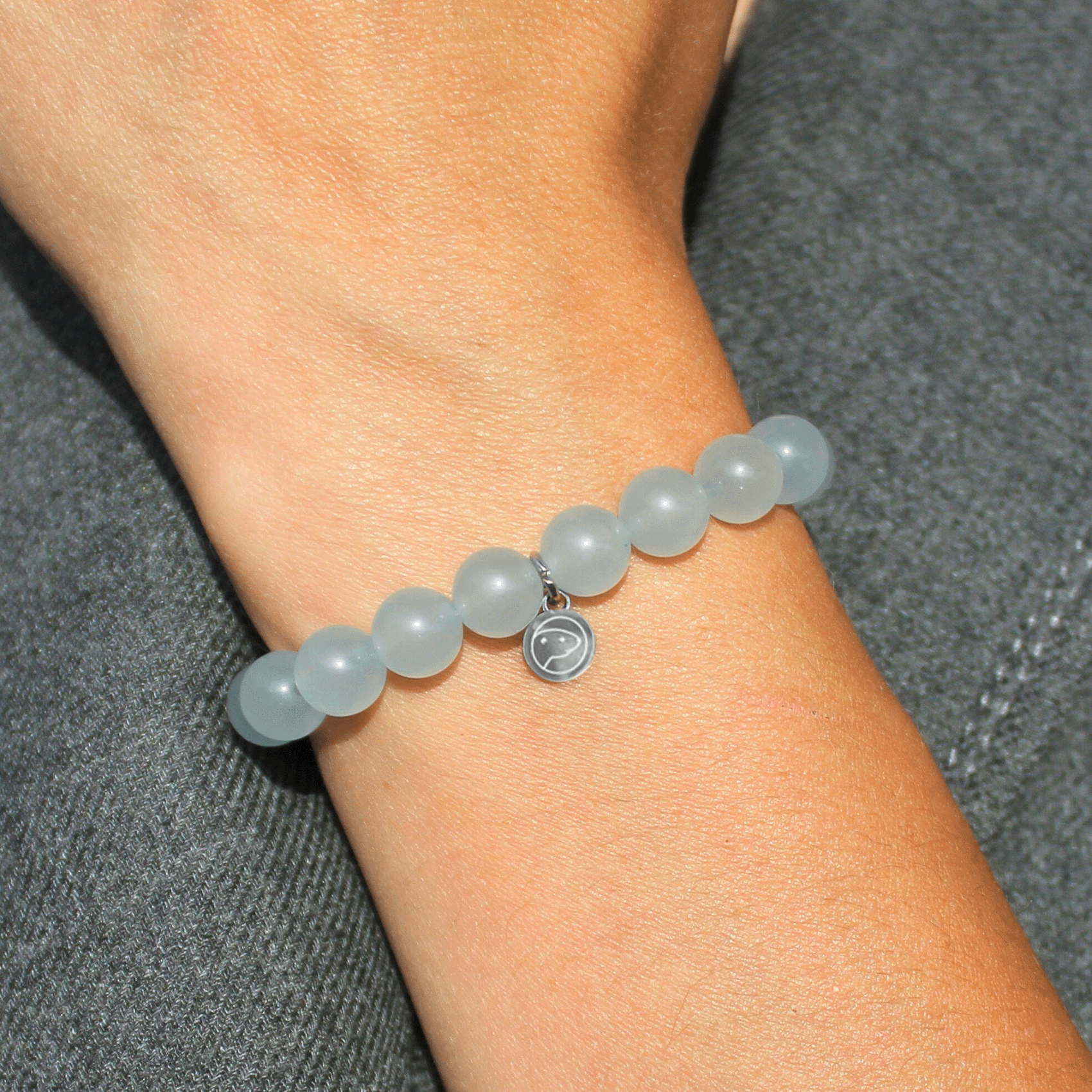 Skyblue Jade Bracelet for Women - Natural Stone Healing Crystal Jewelry for Meditation, Yoga & Spiritual Wellness