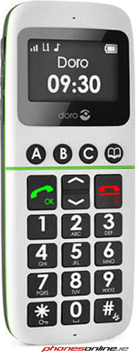 Doro PhoneEasy 338 White SIM Free Senior Cell Phone - Easy-to-Use Big Button Mobile for Elderly & Visually Impaired (Perfect for Home, Emergency, and Travel Use)