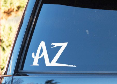 Arizona AZ Snake Cactus Native Desert Vinyl Decal Sticker - Waterproof Car, Laptop, Phone, Helmet Decoration - Multiple Sizes Available - Perfect for Outdoor Enthusiasts and Desert Lovers
