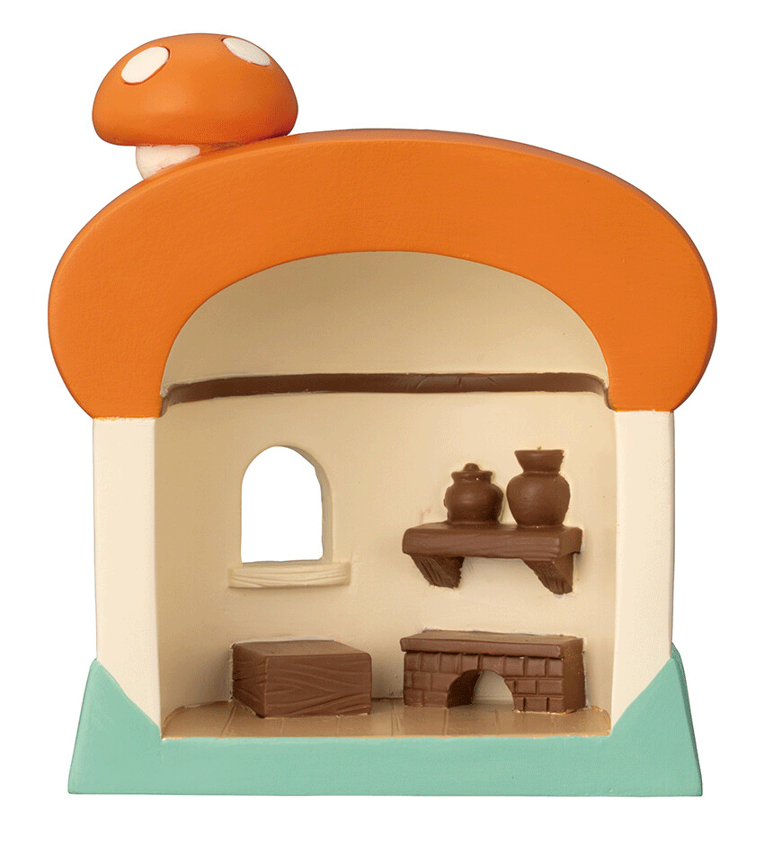 Concombre Toadstool House for Mini Figures - Fairy Garden Decor, Dollhouse Accessories for Kids & Collectors - Perfect for Fairy Tale Scenes, Terrariums & Tabletop Displays