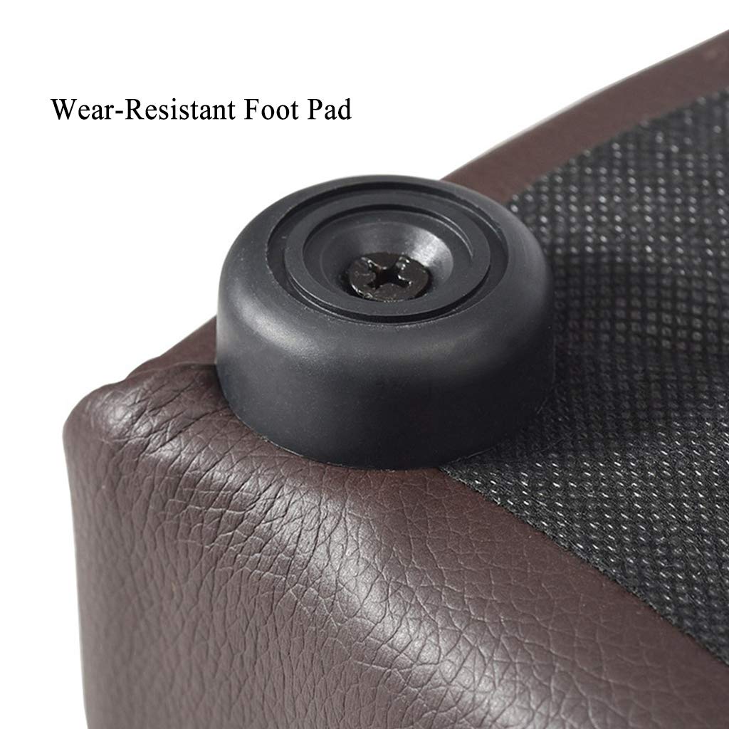 Multifunctional Small Square Storage Pouffe Stool with High Rebound Sponge & Faux Leather Cushion - Shoe Bench, Ottoman, Living Room Seating, Bedroom Decor, Entryway Organizer