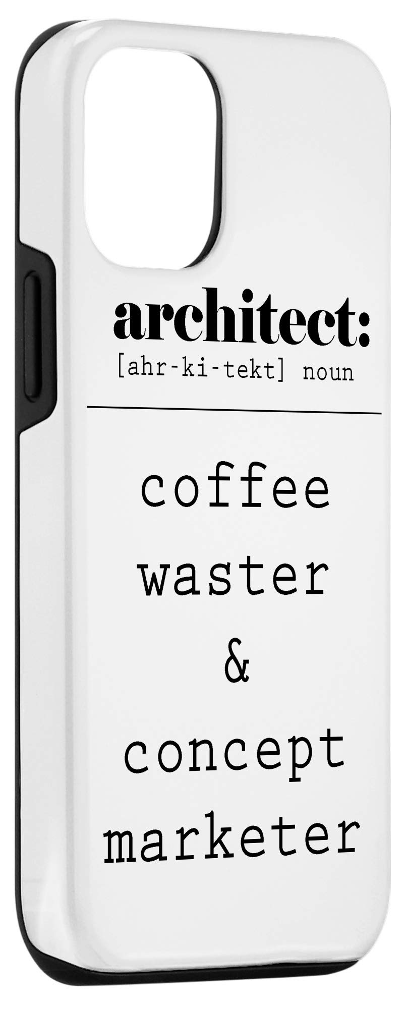 iPhone 12/12 Pro Case - Premium Protective Cover with Architect-Inspired Design | Perfect for Coffee Lovers & Marketing Professionals | Ideal for Daily Use, Office & Travel