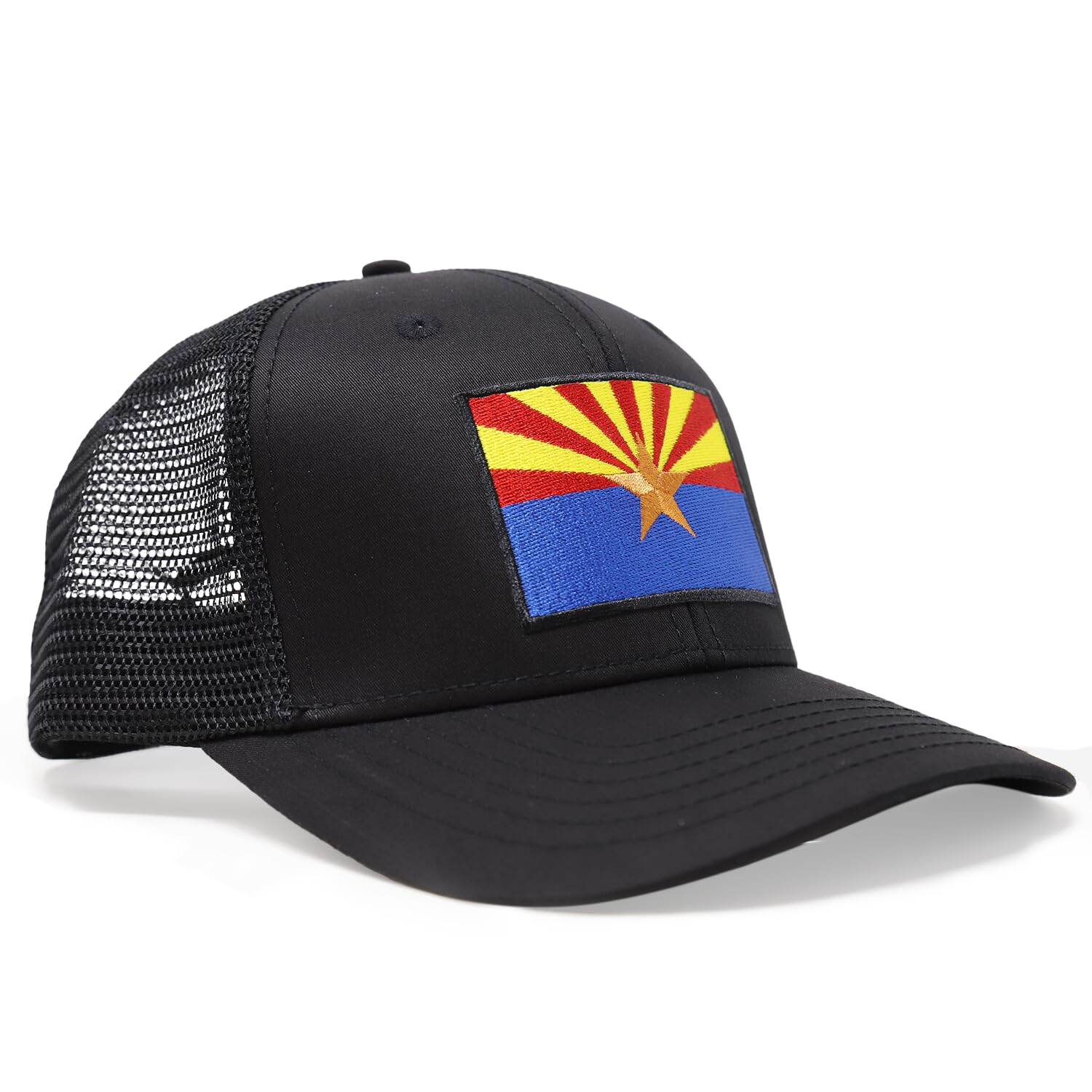 Arizona Flag Snapback Trucker Hat - Premium Adjustable Baseball Cap for Men & Women - Perfect for Outdoor Activities, Sports, and Casual Wear