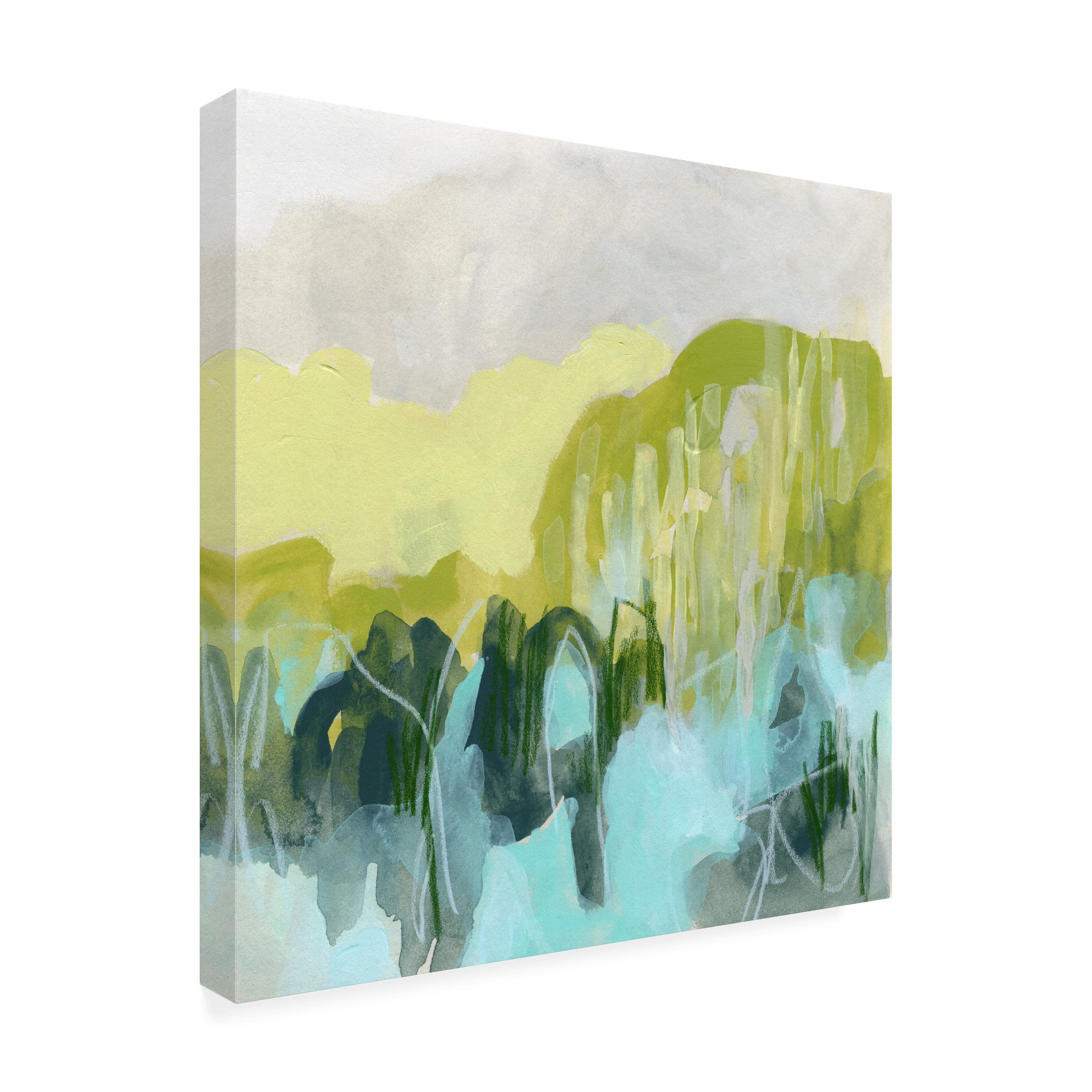 Trademark Fine Art 'Marsh Crest II' Canvas Wall Art by June Erica Vess - Stunning Landscape Painting for Living Room, Bedroom & Office Decor