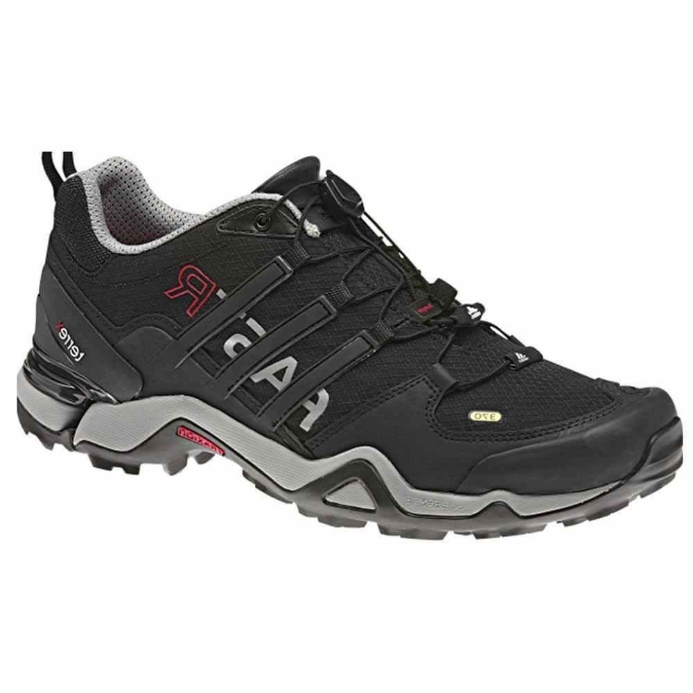 Adidas Terrex Fast R Light Hiking Shoes for Men - Grey Rock/Black/Core Energy - Size 7 | Trail Running & Outdoor Adventures