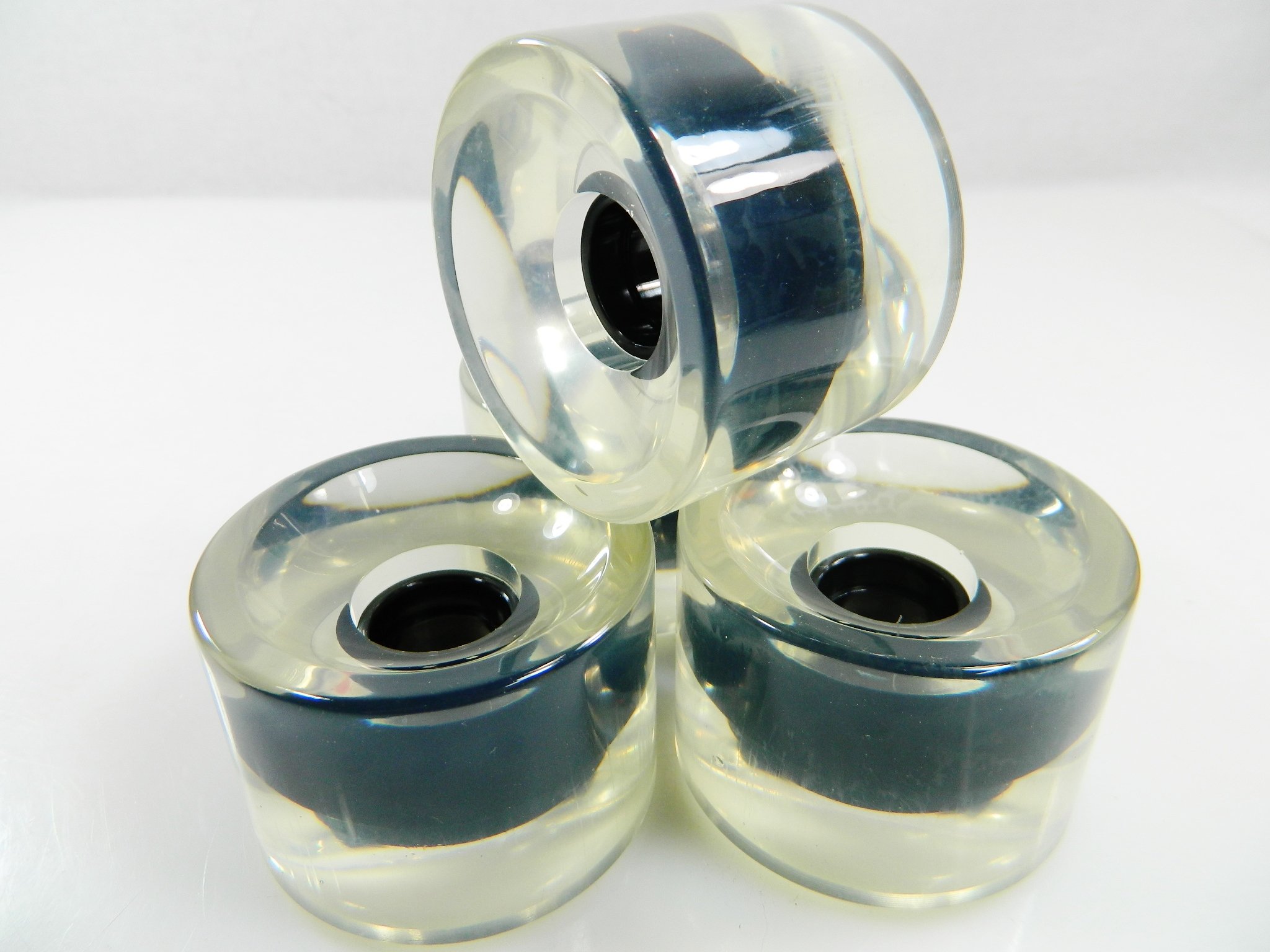 70mm Pro Longboard Skateboard Wheels - Solid Gel Colors for Smooth Cruising & Downhill Riding - Durable PU Wheels for Street & Park Skateboarding