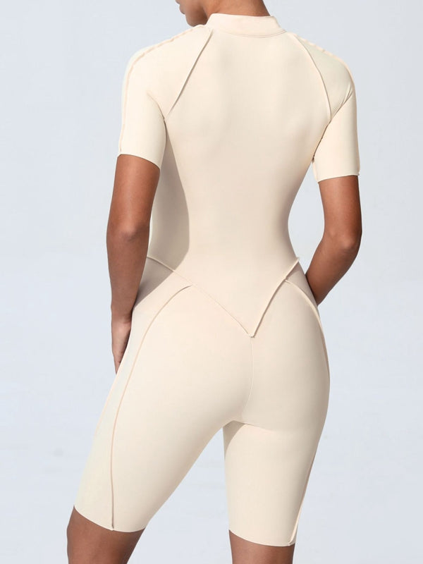 ZASUWA Women's Sexy Zipper Booty Romper Jumpsuit - Clubwear, Night Out, Party Outfit, Bodysuit for Women