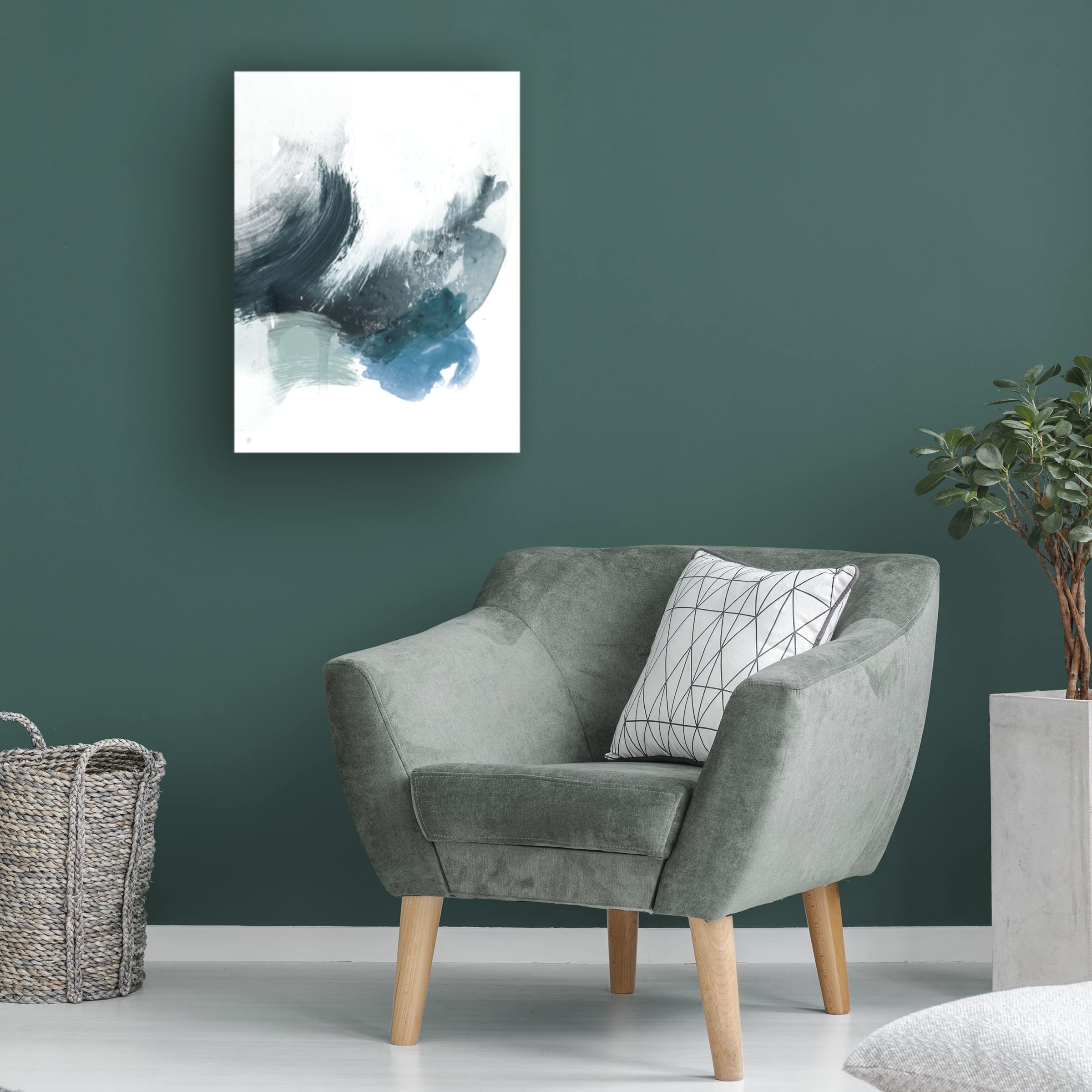 Trademark Fine Art 'Coastal Crush II' Canvas Wall Art by Victoria Borges - Beach House Decor, Ocean Themed Living Room Painting, Coastal Bedroom Wall Art