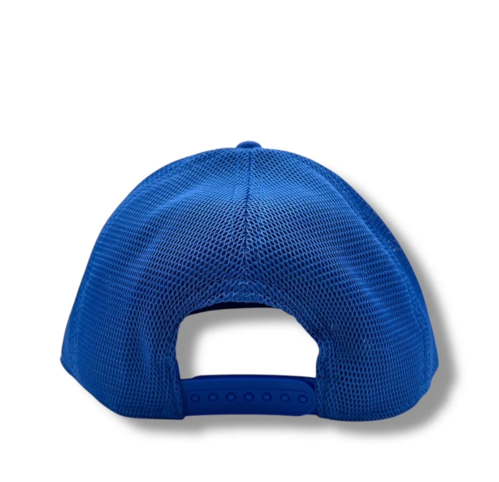 Premium Embroidered Mesh Back Trucker Hat - Blue | Stylish & Comfortable for Outdoor Activities, Sports & Casual Wear