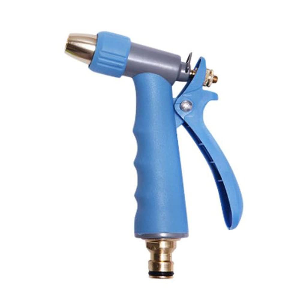 YKAMM Adjustable High Pressure Garden Hose Nozzle - 10 Spray Patterns, Heavy Duty Water Spray Gun for Lawn, Plants & Car Washing - Blue (Ideal for Gardening, Cleaning & Outdoor Watering)