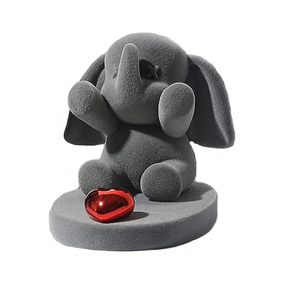 Cute Elephant Phone Stand - Resin Desk Holder for Home & Office