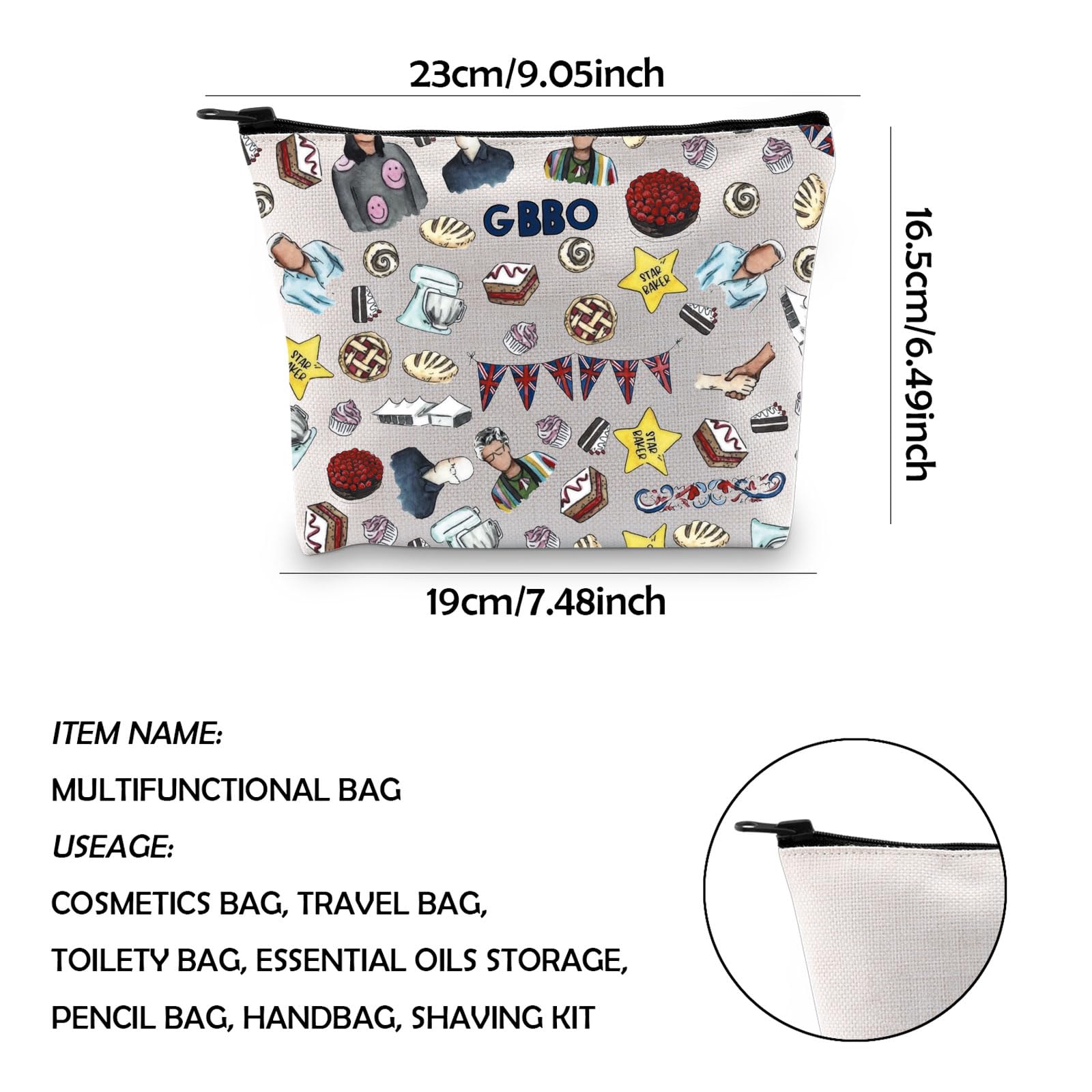**Premium Baker Survival Kit - Baking Show Gift for Baking Lovers, Durable Zipper Pouch & Makeup Bag (GBB Bag) - Perfect for Baking Classes, Gifts & Travel Essentials**