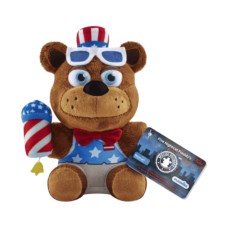 Official Five Nights At Freddy's Firework Freddy Plush Toy - Soft Stuffed Collectible Character for FNAF Fans | Perfect for Gaming Room Decor, Birthday Gifts & Horror Game Merchandise