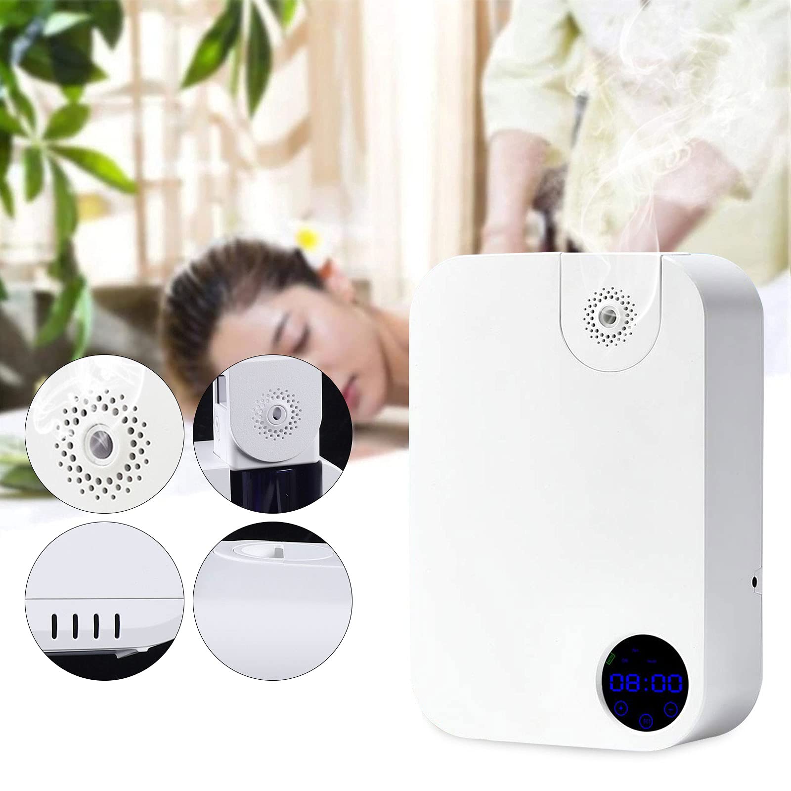 Long-Lasting Scent Machine - Essential Oil Diffuser for Home, Office, Shop, Spa & Yoga Studio | Waterless Aromatherapy Air Freshener for Relaxation & Stress Relief