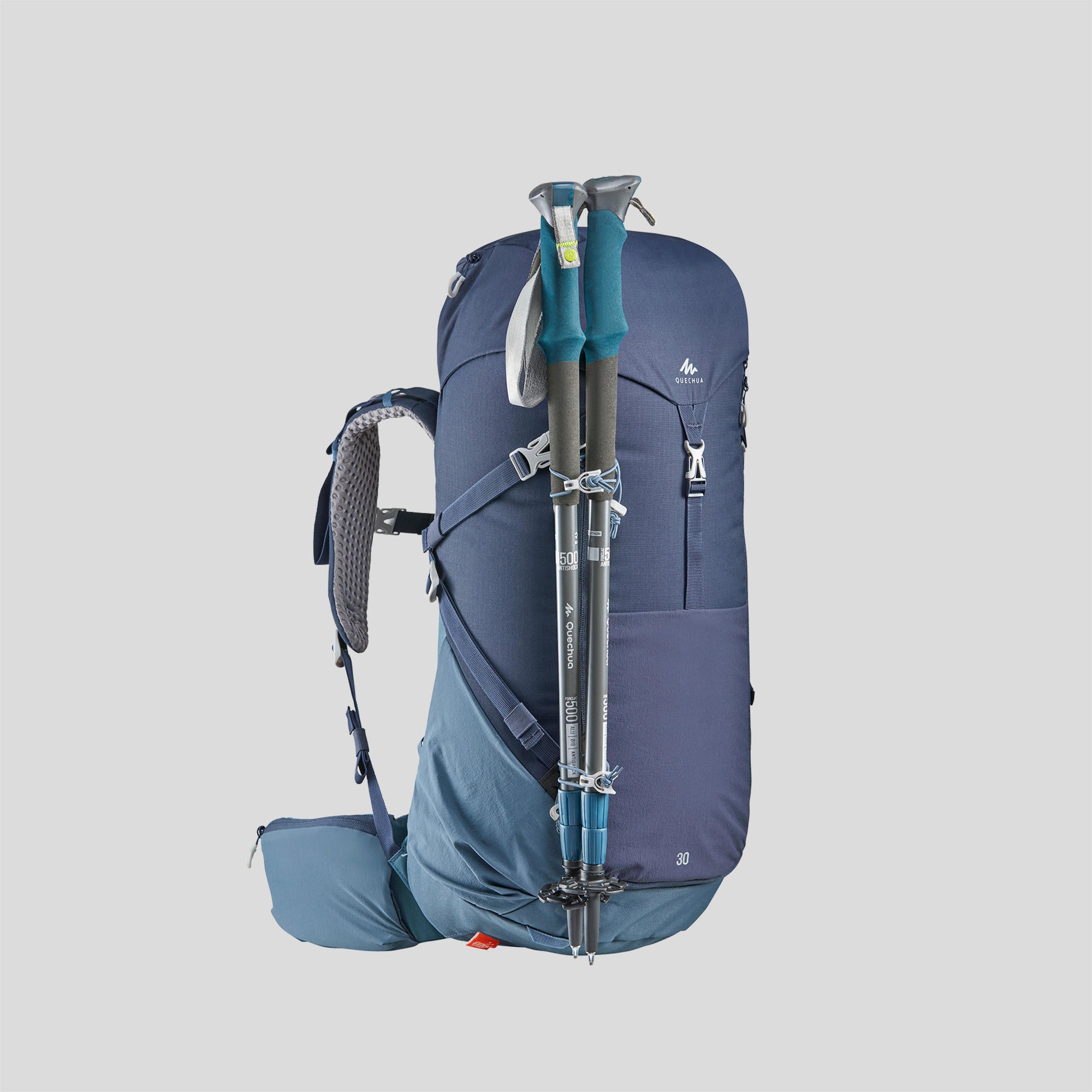 Quechua MH500 30L Lightweight Hiking Backpack - Waterproof & Durable for Outdoor Adventures, Camping & Travel