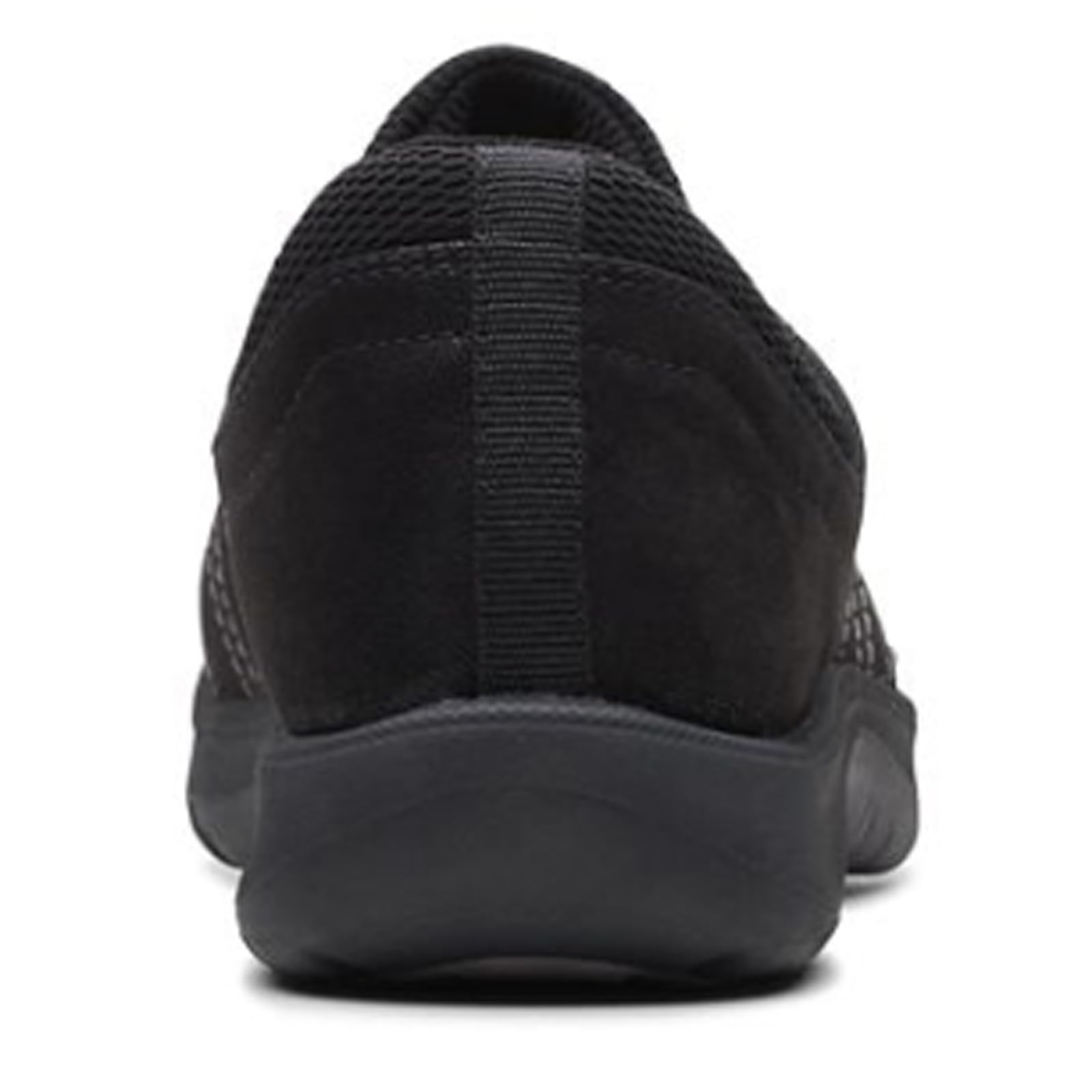 Clarks Women's Adella Stroll Comfortable Walking Shoes - Black/Black, Size 8 | Slip-On Casual Shoes for Work, Travel & Everyday Wear