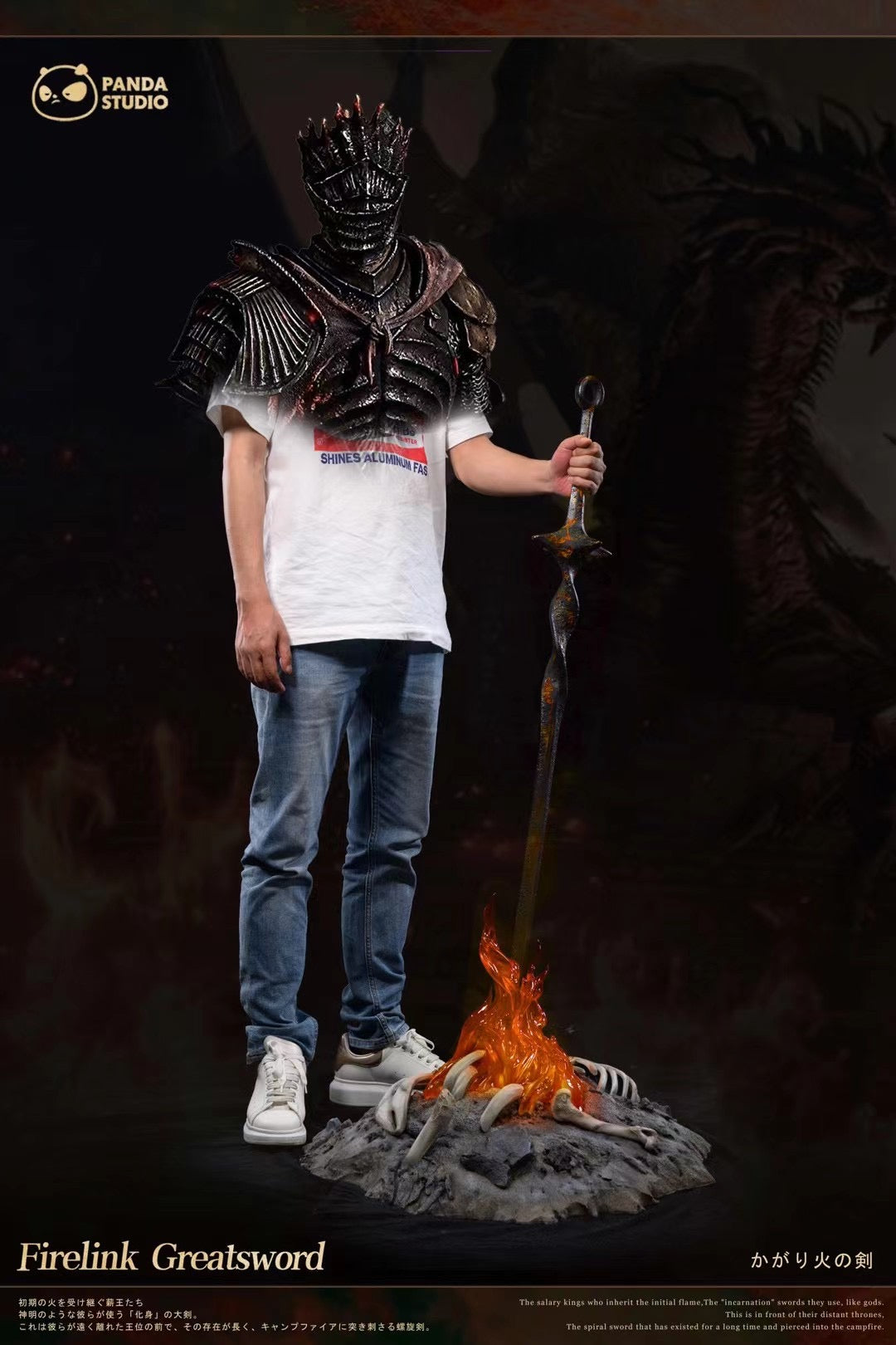 Dark Souls 3 Firelink Greatsword Replica - High-Quality Collectible Sword for Cosplay, Display & Gaming Enthusiasts | Perfect for Cosplay Events, Home Decor & Dark Souls Fans Collection