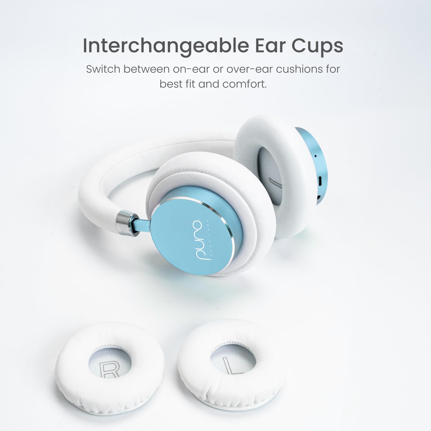 Puro Sound Labs BT2200s Plus Volume Limited Kids’ Bluetooth Headphones - Safe Wireless Headset for Children with 85dB Volume Limit, Lightweight & Comfortable (Teal) - Perfect for School, Travel, and Online Learning